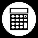 mathematical, calculator, icon